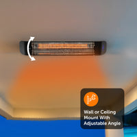 Arlec 2400W Black Instant Infrared Heater