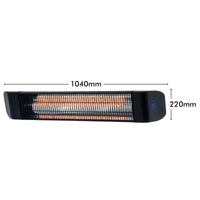 Arlec 2400W Black Instant Infrared Heater