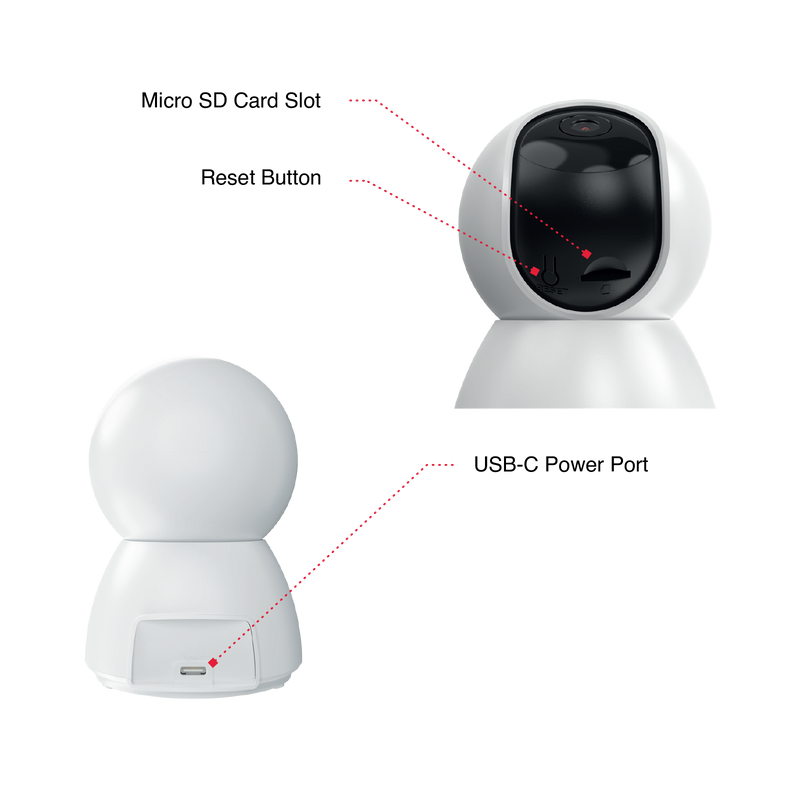 Orion Grid Connect Smart 2K Pan and Tilt Security Camera