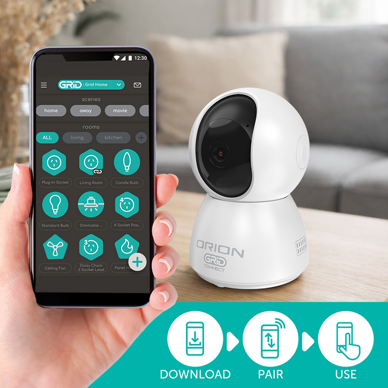 Orion Grid Connect Smart 2K Pan and Tilt Security Camera