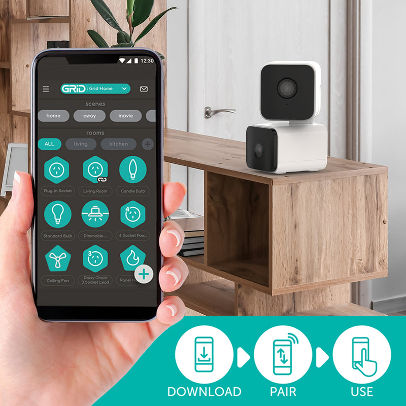 Orion Grid Connect Smart Dual Lens Pan and Tilt Security Camera