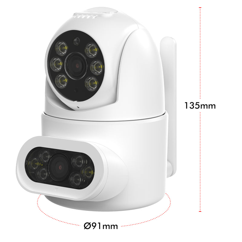 Orion Grid Connect Smart Dual Lens PTZ Outdoor 2K Security Camera