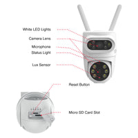 Orion Grid Connect Smart Dual Lens PTZ Outdoor 2K Security Camera