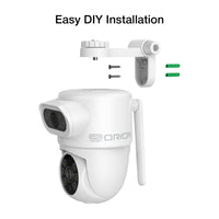 Orion Grid Connect Smart Dual Lens PTZ Outdoor 2K Security Camera