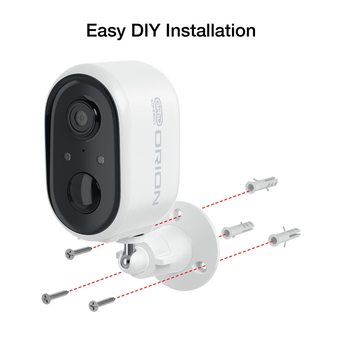 Orion Grid Connect Smart Wi-fi Rechargeable 3MP Security Camera