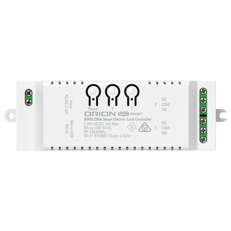 Orion Smart Grid Connect Access Control 2-Channel Electric Lock Controller
