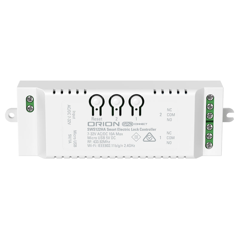 Orion Smart Grid Connect Access Control 2-Channel Electric Lock Controller