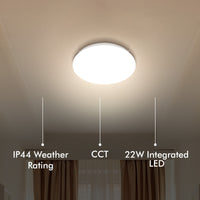 Verve Design 22W Smart LED Charlie Ceiling Light Wi-Fi ceiling lamp with Grid Connect 