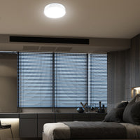 Verve Design Grid Connect Smart 24W LED Fabric Shade Ceiling Light – White