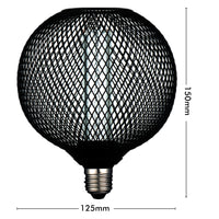Verve Design Grid Connect Smart Black Mesh E27 120lm Decorative LED 4W Globe