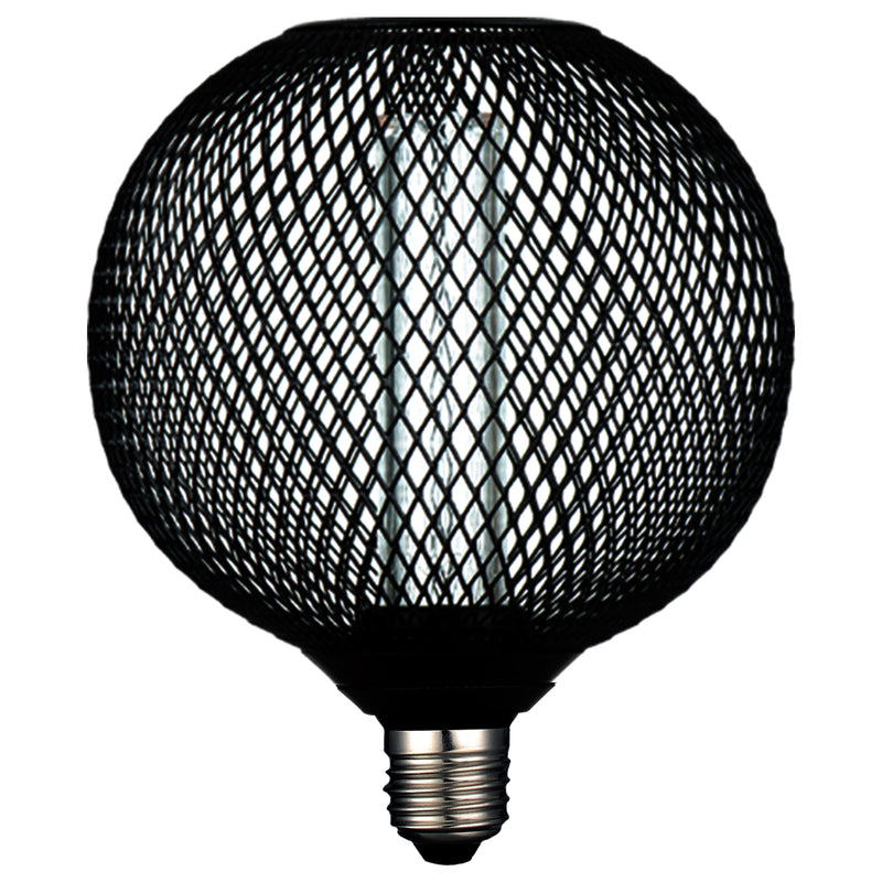 Verve Design Grid Connect Smart Black Mesh E27 120lm Decorative LED 4W Globe