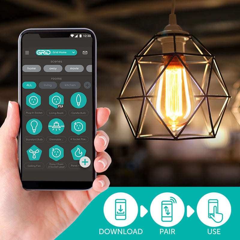 Verve Design Grid Connect Smart ST64 E27 180lm Decorative LED 4W Globe