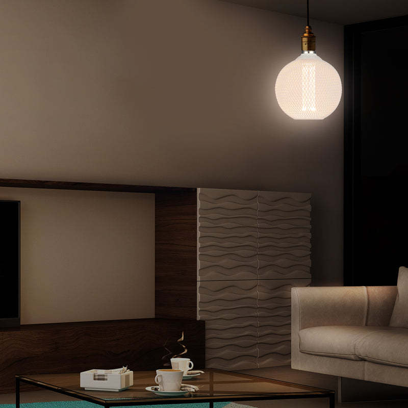 Verve Design Grid Connect Smart White Mesh E27 120lm Decorative LED 4W Globe