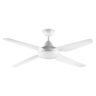 Arlec 130cm White 4 Blade Madrid ABS Ceiling Fan with Light