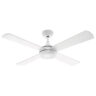 Arlec 130cm White 4 Blade DC Ceiling Fan With Light
